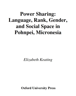 Imagen de portada: Power Sharing 9780195111972