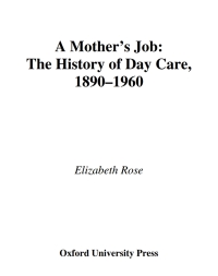 Cover image: A Mother's Job 9780195111125