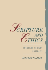 Cover image: Scripture and Ethics 9780195110999