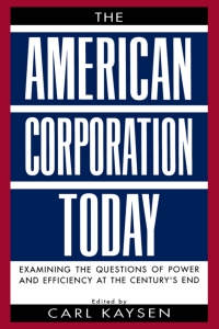 Cover image: The American Corporation Today 1st edition 9780195104929