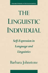 Cover image: The Linguistic Individual 9780195101850