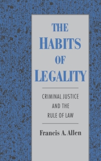 Cover image: The Habits of Legality 9780195100884