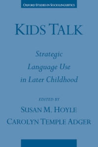 Cover image: Kids Talk 1st edition 9780195098938