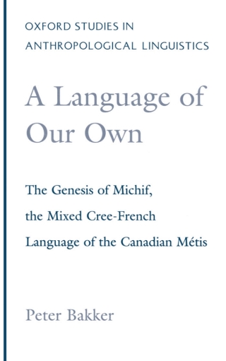 Imagen de portada: A Language of Our Own 9780195097115
