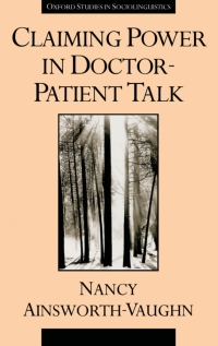 Titelbild: Claiming Power in Doctor-Patient Talk 9780195096071