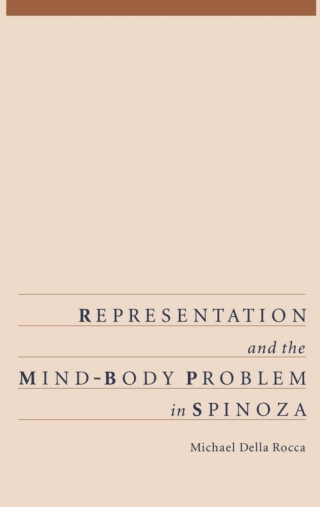 Imagen de portada: Representation and the Mind-Body Problem in Spinoza 9780195095623