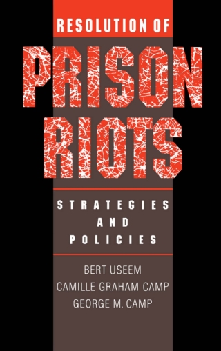 Cover image: Resolution of Prison Riots 9780195093247