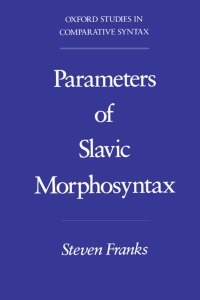 Cover image: Parameters of Slavic Morphosyntax 9780195089707