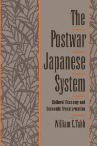 Cover image: The Postwar Japanese System 9780195089509