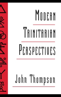 Imagen de portada: Modern Trinitarian Perspectives 9780195088984