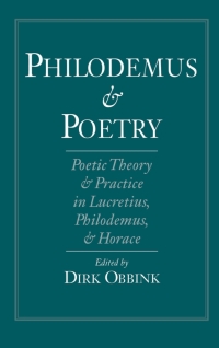 Omslagafbeelding: Philodemus and Poetry 1st edition 9780195088151