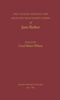 Cover image: The Galesia Trilogy and Selected Manuscript Poems of Jane Barker 9780195086515