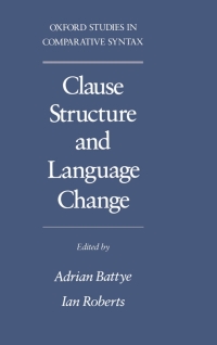Cover image: Clause Structure and Language Change 1st edition 9780195086324