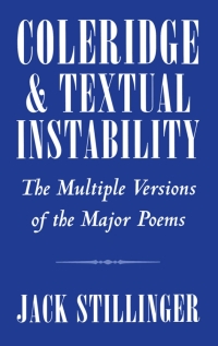 Omslagafbeelding: Coleridge and Textual Instability 9780195085839