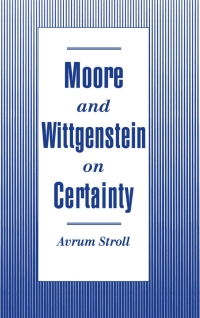 Titelbild: Moore and Wittgenstein on Certainty 9780195084887