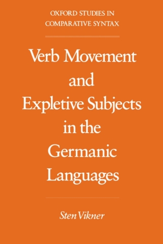 Imagen de portada: Verb Movement and Expletive Subjects in the Germanic Languages 9780195083941