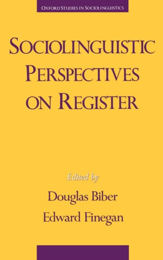 Cover image: Sociolinguistic Perspectives on Register 1st edition 9780195083644