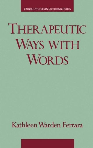Imagen de portada: Therapeutic Ways with Words 9780195083378
