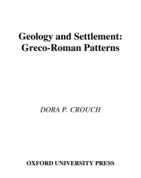 Titelbild: Geology and Settlement 9780195083248