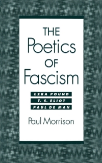Immagine di copertina: The Poetics of Fascism 9780195080858