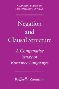 Imagen de portada: Negation and Clausal Structure 9780195080551