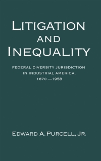 Cover image: Litigation and Inequality 9780195073294