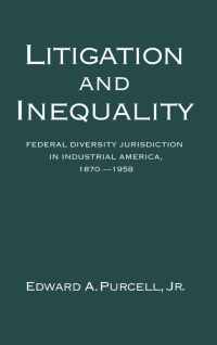 Imagen de portada: Litigation and Inequality 9780195073294