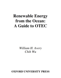 Cover image: Renewable Energy From the Ocean 9780195071993