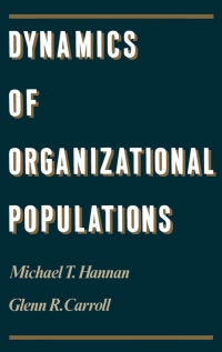 Cover image: Dynamics of Organizational Populations 9780195071917