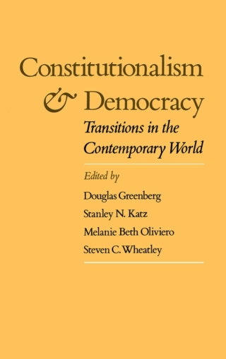Cover image: Constitutionalism and Democracy 1st edition 9780195071078