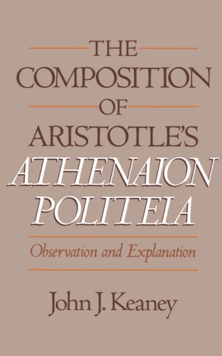 Cover image: The Composition of Aristotle's Athenaion Politeia 9780195070323