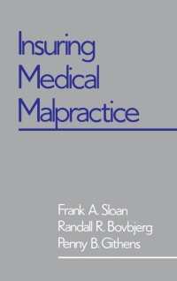 Cover image: Insuring Medical Malpractice 9780195069594