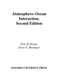 Cover image: Atmosphere-Ocean Interaction 2nd edition 9780195066180