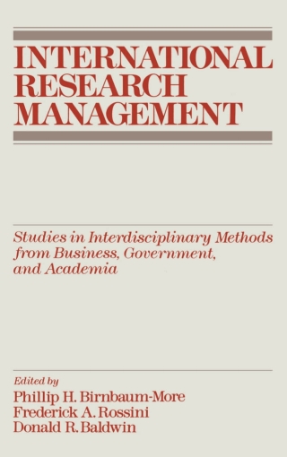 Immagine di copertina: International Research Management 1st edition 9780195062526