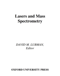 Cover image: Lasers and Mass Spectrometry 1st edition 9780195059298