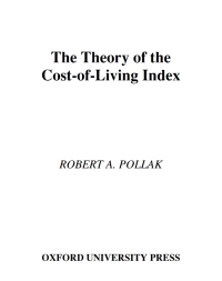 Cover image: The Theory of the Cost-of-Living Index 9780195058703