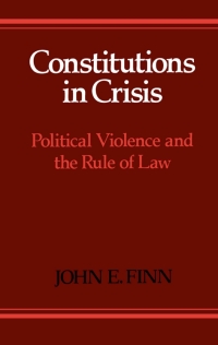 Cover image: Constitutions in Crisis 9780195057386