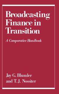 Cover image: Broadcasting Finance in Transition 1st edition 9780195050899