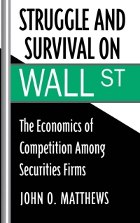 Cover image: Struggle and Survival on Wall Street 9780195050639