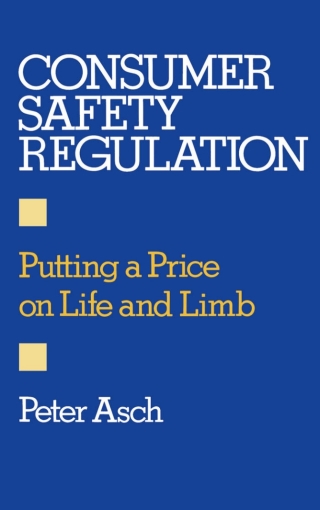 Imagen de portada: Consumer Safety Regulation 9780195049725
