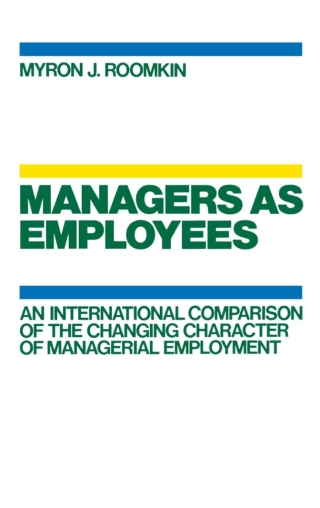 Imagen de portada: Managers As Employees 1st edition 9780195043228
