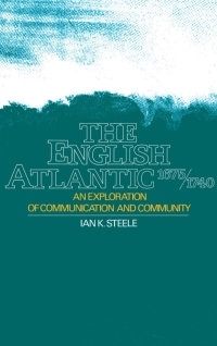 Imagen de portada: The English Atlantic, 1675-1740 9780195039689