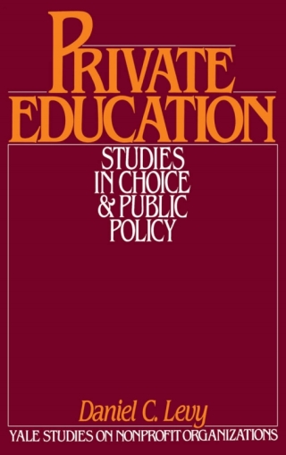 Omslagafbeelding: Private Education 1st edition 9780195037104