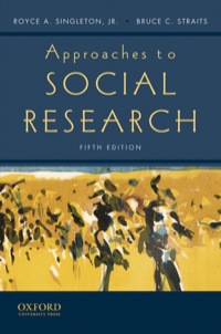 Cover image: Approaches to Social Research 5th edition 9780195372984