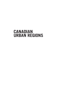 Cover image: Canadian Urban Regions: Trajectories of Growth and Change 1st edition 9780195433821