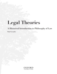 Cover image: Legal Theories: A Historical Introduction to Philosophy of Law 1st edition 9780195431872