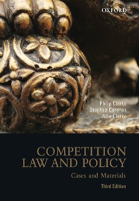 Cover image: Competition Law and Policy 3rd edition