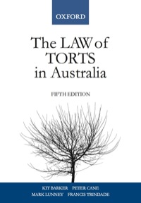صورة الغلاف: The Law of Torts eBook Rental 5th edition 9780195572391