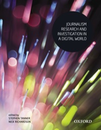 Imagen de portada: Journalism Research and Investigation 1st edition 9780195518337