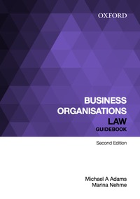 Cover image: Business Organisations Law Guidebook 2nd edition 9780195593976
